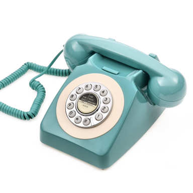 Telefonos vendégkönyv kék színben, esküvői telefon vendégkönyv, audio vendégkönyv