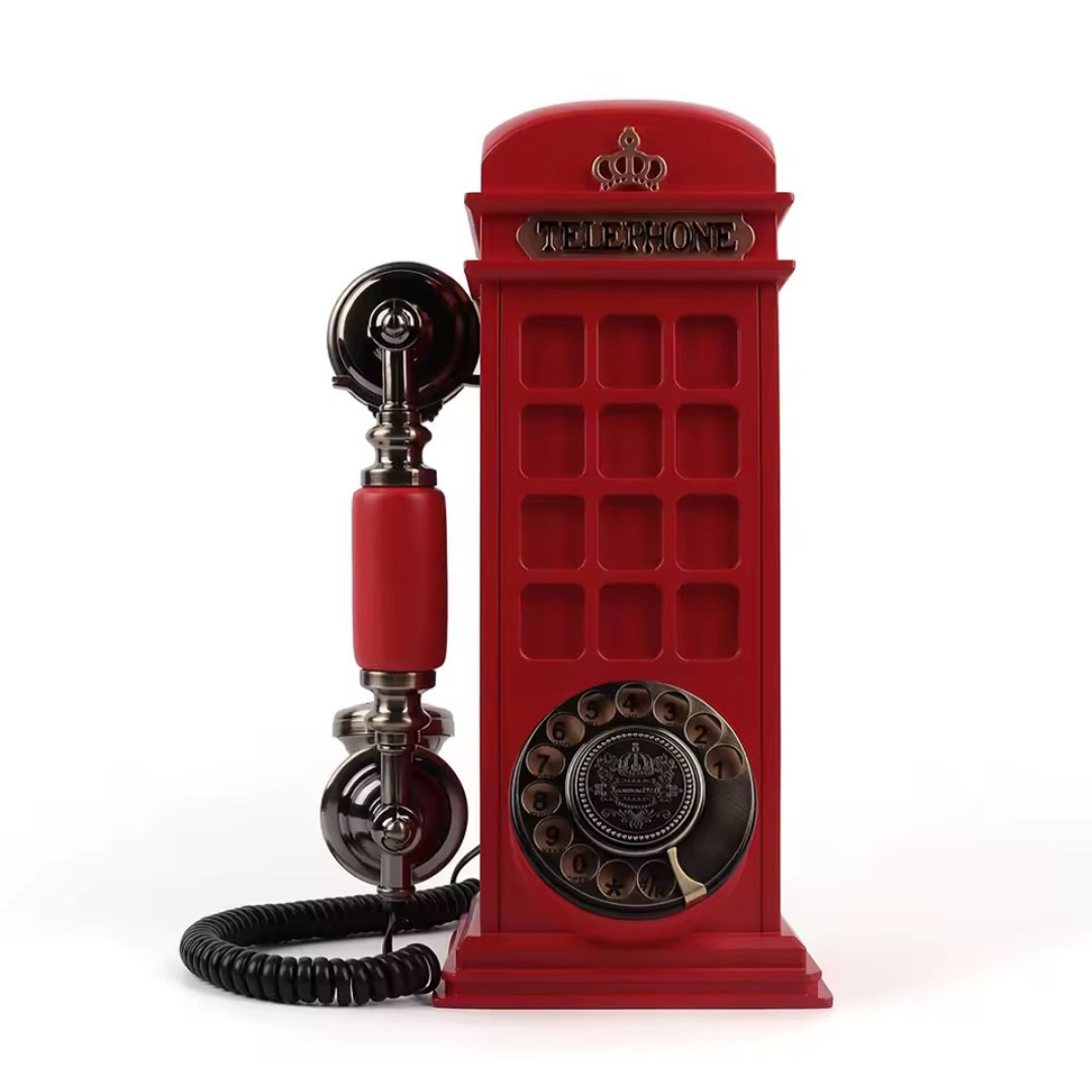 Esküvői telefonos vendégkönyv london piros színben, esküvői telefon vendégkönyv, audio vendégkönyv